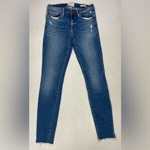 Frame Le Skinny De Jeanne Denim Jeans Women Size 28 Blue  Mid Rise Ankle Length
